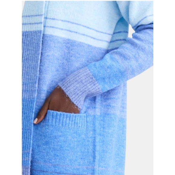 Time and Tru Women's Size XS (0-2) Brushed Longline Cardigan Sweater Midweight - Picture 4 of 6